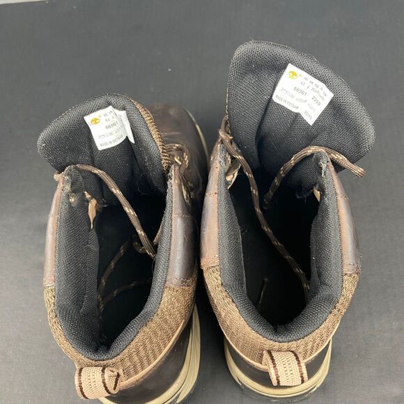 Timberland Waterproof Boys 6.5 Leather Boots Lace Up Hiking Brown 66961,Outdoor - Picture 9 of 9